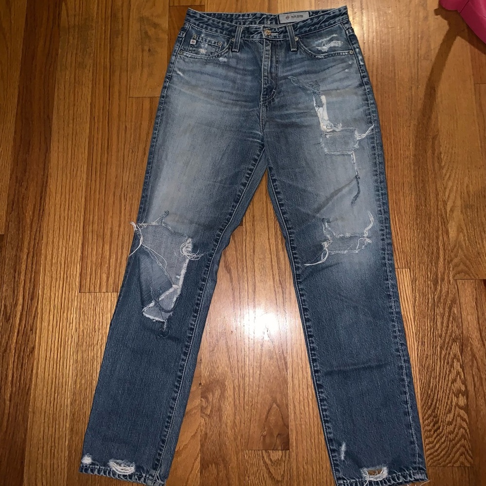 Ag ripped jeans adriano goldschmied